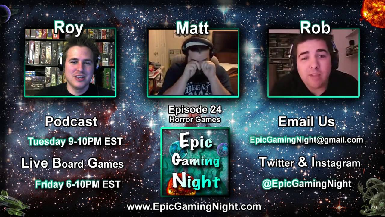 EGN Podcast 24 - Horror Games! games people play