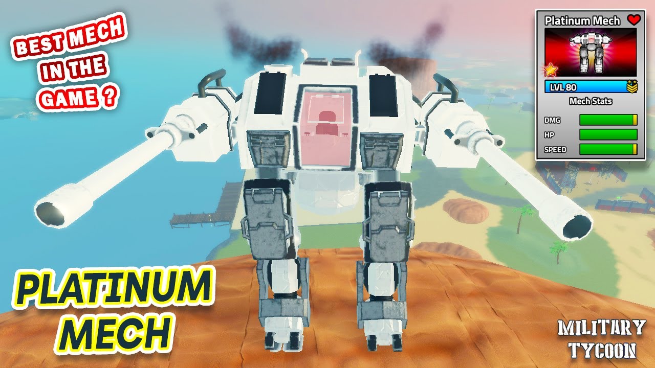 Демонстрация PLATINUM MECH и одиночный Destroyer X | Военный магнат Roblox