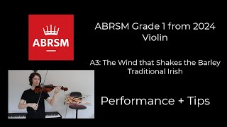 The Wind that Shakes the Barley (A3) - ABRSM Grade 1 Violin 2024 - Performance and Tips