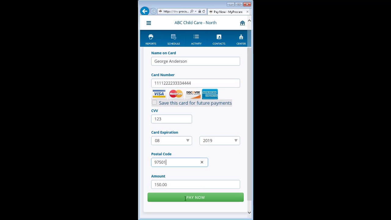Parents: Make a Payment in MyProcare - Procare Support