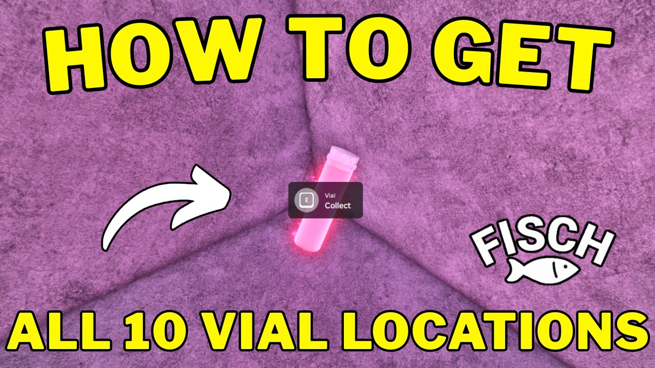 All 10 Vial Locations in Fisch | How To Complete Nurse May Quest | Roblox