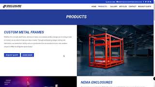 Custom Website Design for Fabrication Company