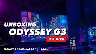 SAMSUNG ODYSSEY G3 - 24” | 144Hz |  Monitor- Unboxing