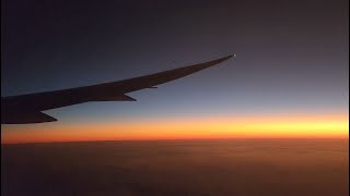 AMAZING SUNSET VIEW - Johannesburg to Sydney (Qantas Boeing 787 QF64)
