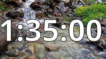1 Hour 35 Minutes Countdown Timer With Alarm Sound At the End (Simple Beep)