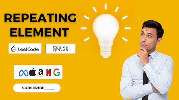 First Repeating Element | Leetcode | Must Do Coding Problem