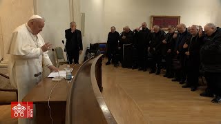 Pope Francis met about 100 priests from the Central Sector of the Diocese of Rome