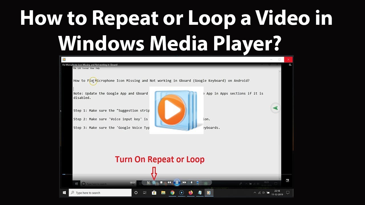 Repeat  videos! Loop  Videos! Repeat full or partial   videos using  Loop