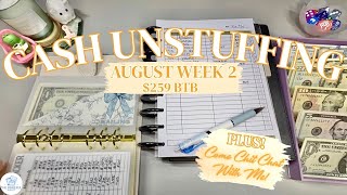 A Chatty Cash Unstuffing and Condensing - August Week 2