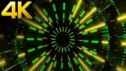 4k Abstract Screensaver || Green Color Circle Tunnel Party Disco background Video Loops  Animation