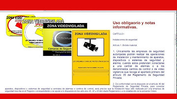 Ley de la videovigilancia cartel disuasorio nuevo REGLAMENTO EUROPEO