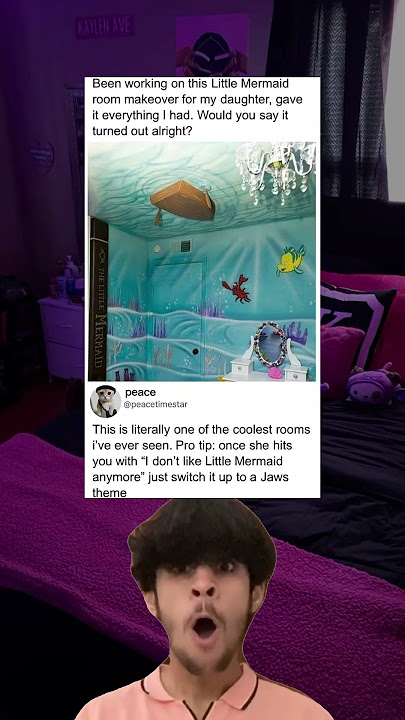 Her room is literally under the sea