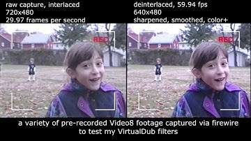 Video8 FireWire Capture VirtualDub Filters test
