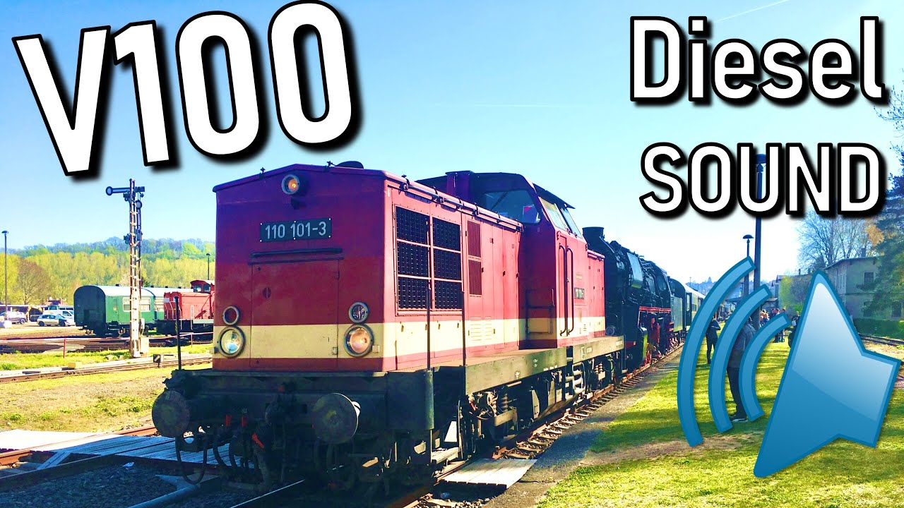 V100 Dieselsound! - Diesellok BR 110 zwischen Nossen und Freiberg