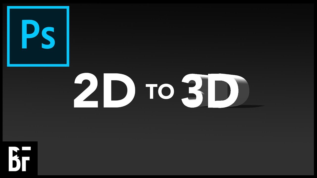 Convert Your 2D Logos To 3D Logos In Photoshop YouTube