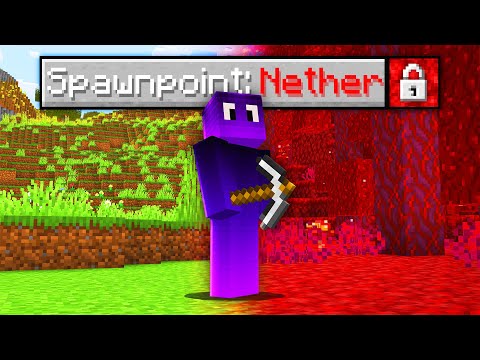 Minecraft mas eu Começo no NETHER! 😨