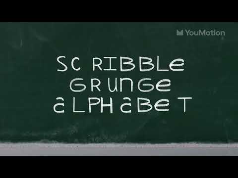 Hand-Drawn Scribble Grunge Alphabet Type Pack (Ae, Pr)