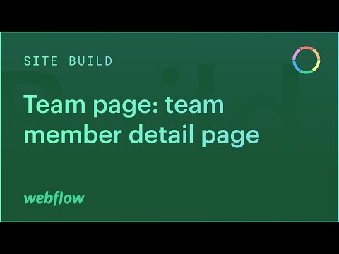 Site build: Team member detail page — The Freelancer's Journey (Part 31 of 43)