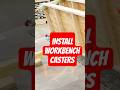 DIY Casters for a Sturdy Workbench Build! #woodworking