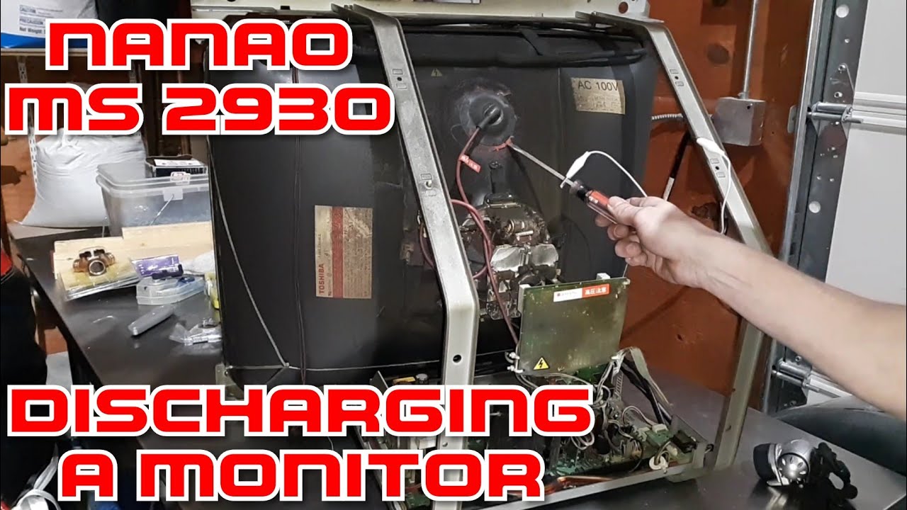 Nanao Monitor Repair: Discharging a Monitor, and Removing a