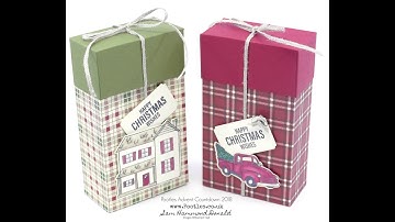 Pootles Advent Countdown 2018 #4 Festive Farmhouse Lidded Rectangular Box Tutorial
