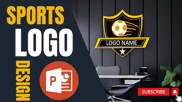 How to Create a Sport Club Logo Design In PowerPoint | Football tournament logo | Sports logo design