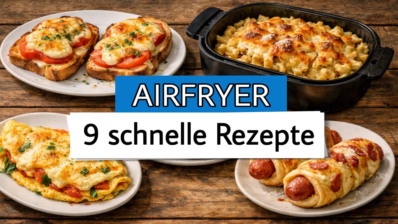 Airfryer Rezepte: 9 einfache Ideen für die Heißluftfritteuse!