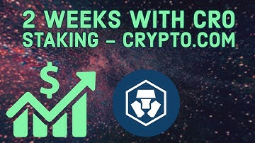 CRYPTO.COM STAKING For 2 Weeks! Free Money!? - CRO STAKING $CRO $MCO Passive Income