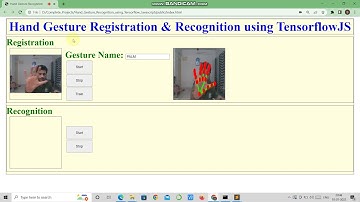 Hand Gesture Registration & Recognition using TensorFlow JavaScript 😊