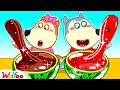 Wolfoo and lucy do watermelon slime challenge  wolfoos fun playtime  wolfoo family official