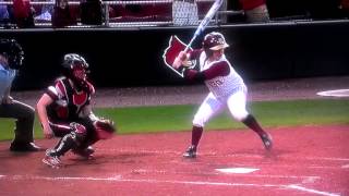 Jessica Warren FSU Softball HR vs Louisville 2015
