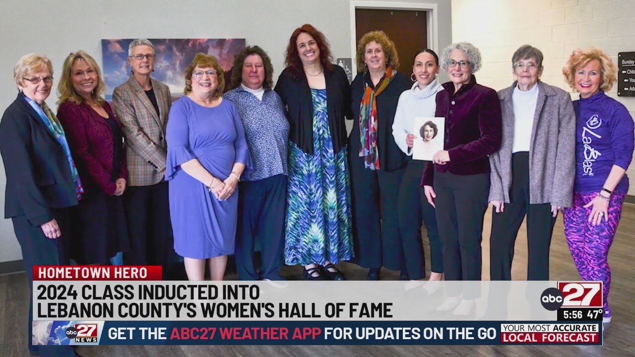 2024 class inducted into Lebanon County's Women's Hall of Fame - YouTube