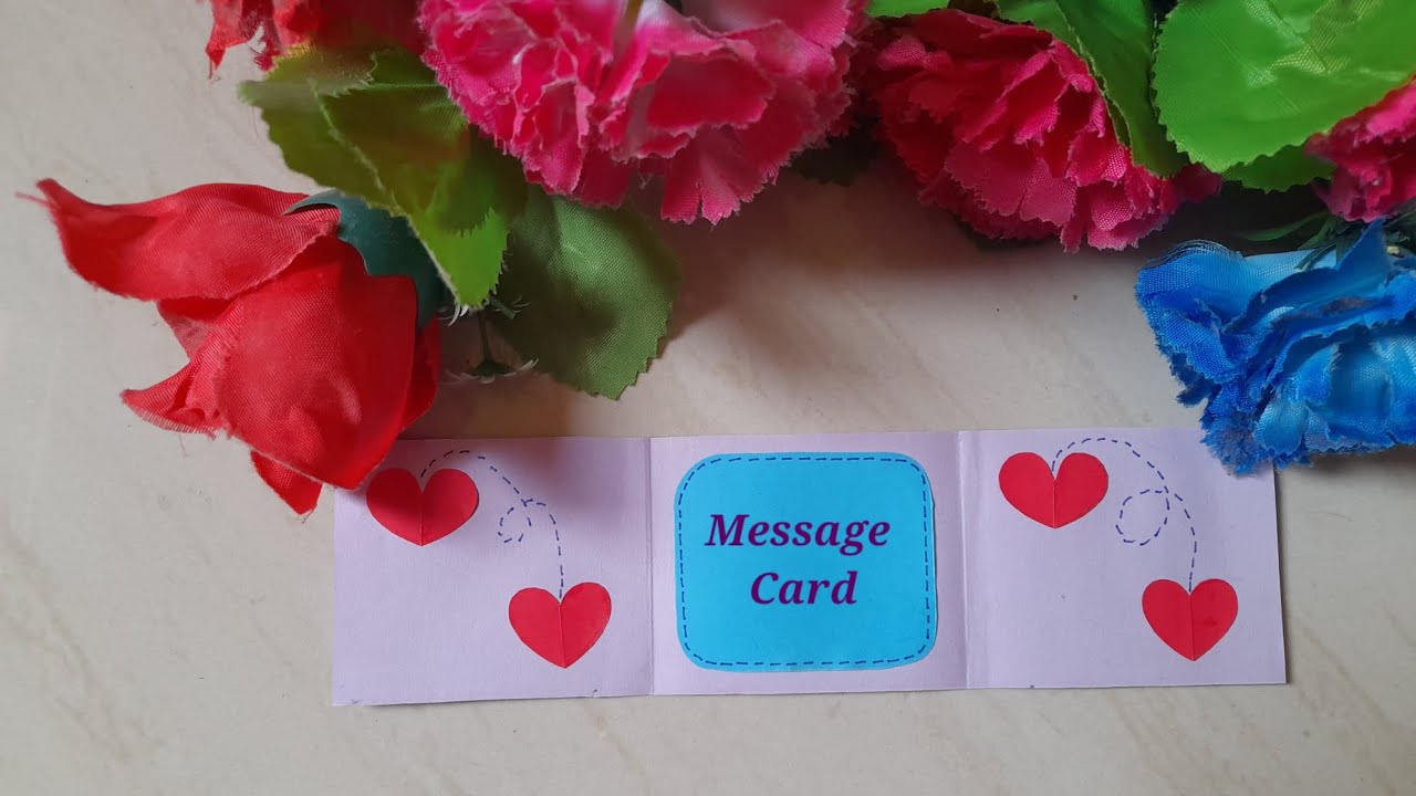 Love message card craft idea || Valentine card ||