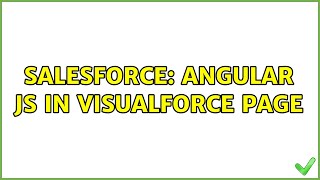 Salesforce: Angular Js in Visualforce Page