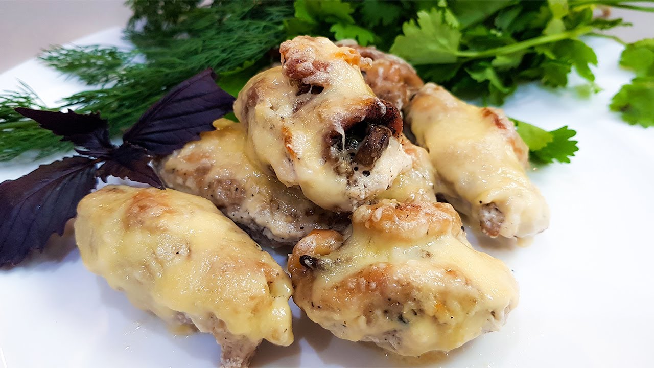 Мясные Рулетики с Сыром в Духовке  / Простой Рецепт на Новогодний стол.