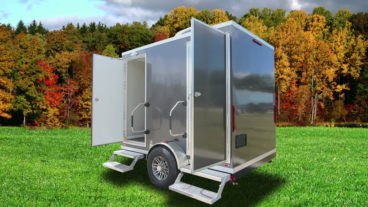2 Station Portable Restroom Trailer Oahu Series 10' YouTube