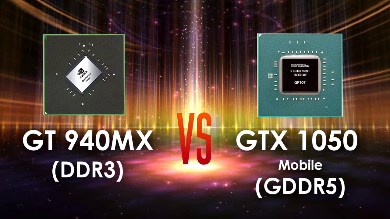 GT 940MX 4GB vs GTX 1050 (Laptop Version) 4GB in 5 Games - YouTube