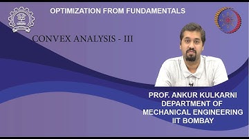 Lecture 8C: Convex Analysis - III