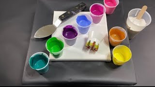 Acrylic Pouring: Pretty Pink Reverse Flower Dip- Unique Fluid Art