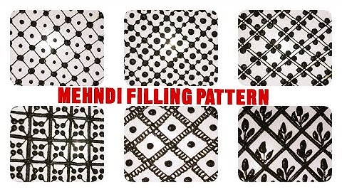 HENNA MEHNDI ONLINE CLASS - TYPES OF GRID/NETTING PATTERNS |  MEHENDI LEARNING TUTORIAL