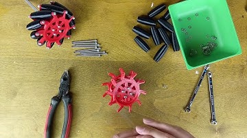 Assembling Kinisi Mecanum Wheel Model 2 (100mm 10 Rollers)