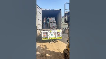 Forklift & Rope unloading Trick | Unloading Pallets from Container