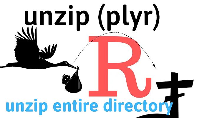 R Unzip Entire Directory of Files plyr package RStudio