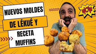 😳NUEVOS MOLDES DE LEKUE MÁS RECETA MUFFINS CHOCOLATE BLANCO Y FRAMBUESAS!!!🧁🍫🤤