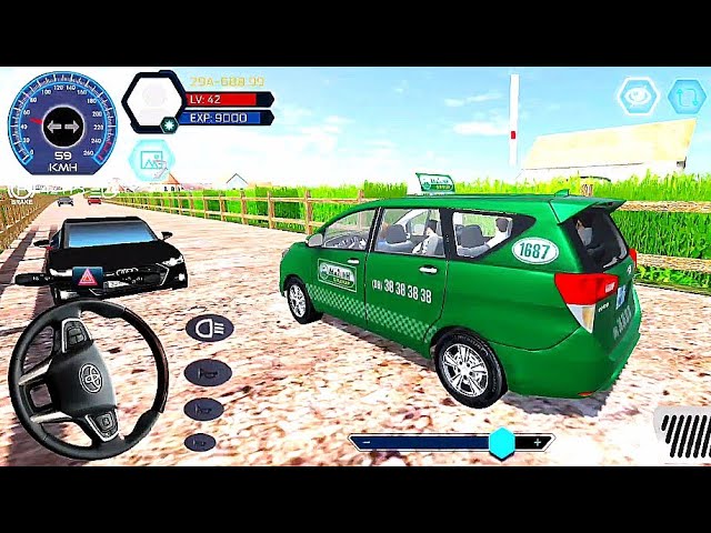 Car Driving School Simulator - Red Small Sedan & Green People Carrier Car  Driving School Parking #3