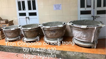 Khuôn Đổ Chậu Tròn Có Lòng Trong composite