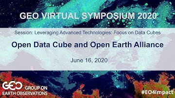 Open Data Cube and Open Earth Alliance