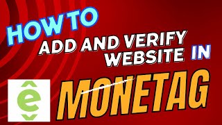 How To Add And Verify Website In Monetag
