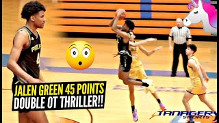 Jalen Green REFUSES To LOSE! Drops INSANE 45 Points In Crazy Double OT Comeback In Playoffs!!