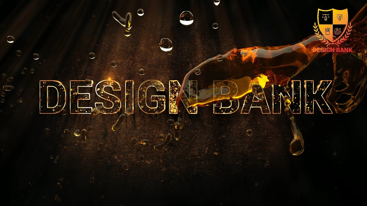 ID #640 - Liquid Gold Logo Intro Reveal Animation - Design Bank Logo ...